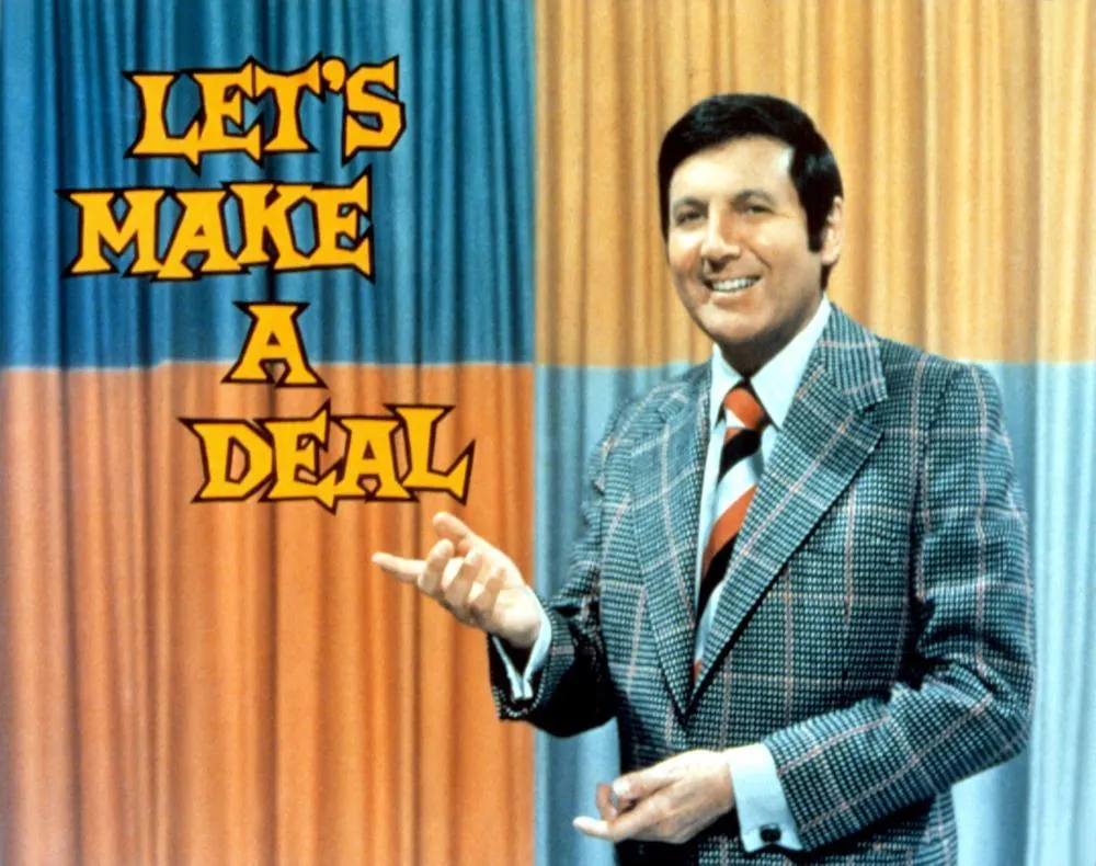 Monty Hall hosting Let's Make a Deal in 1963